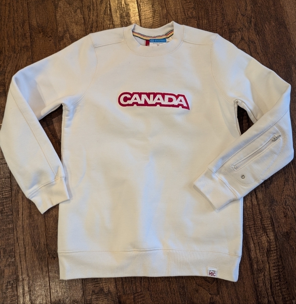 Canada Olympic Team Cotton sweat shirt, XS/S women 14 youth HBC - Picture 10 of 14